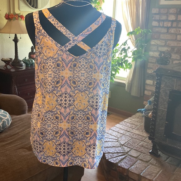 Pink Rose summer top size L - Picture 2 of 6